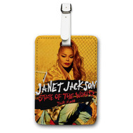 Onyourcases Janet Jackson State of the World Custom Luggage Tags Personalized Name PU Leather Luggage Tag Brand With Strap Awesome Baggage Hanging Suitcase Top Bag Tags Name ID Labels Travel Bag Accessories