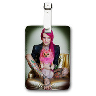 Onyourcases Jeffree Star Custom Luggage Tags Personalized Name PU Leather Luggage Tag Brand With Strap Awesome Baggage Hanging Suitcase Top Bag Tags Name ID Labels Travel Bag Accessories