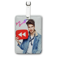 Onyourcases Joey Graceffa Custom Luggage Tags Personalized Name PU Leather Luggage Tag Brand With Strap Awesome Baggage Hanging Suitcase Top Bag Tags Name ID Labels Travel Bag Accessories