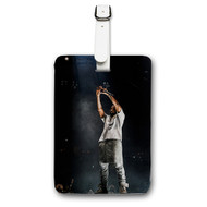 Onyourcases Kanye West Custom Luggage Tags Personalized Name PU Leather Luggage Tag Brand With Strap Awesome Baggage Hanging Suitcase Top Bag Tags Name ID Labels Travel Bag Accessories