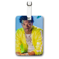 Onyourcases Lil Baby Harder Than Ever Tour Custom Luggage Tags Personalized Name PU Leather Luggage Tag Brand With Strap Awesome Baggage Hanging Suitcase Top Bag Tags Name ID Labels Travel Bag Accessories