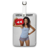 Onyourcases Liza Koshy Custom Luggage Tags Personalized Name PU Leather Luggage Tag Brand With Strap Awesome Baggage Hanging Suitcase Top Bag Tags Name ID Labels Travel Bag Accessories