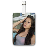 Onyourcases Maggie Lindemann Custom Luggage Tags Personalized Name PU Leather Luggage Tag Brand With Strap Awesome Baggage Hanging Suitcase Top Bag Tags Name ID Labels Travel Bag Accessories
