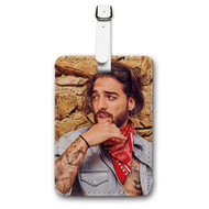 Onyourcases Maluma Custom Luggage Tags Personalized Name PU Leather Luggage Tag Brand With Strap Awesome Baggage Hanging Suitcase Top Bag Tags Name ID Labels Travel Bag Accessories