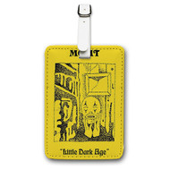 Onyourcases MGMT Little Dark Age Custom Luggage Tags Personalized Name PU Leather Luggage Tag Brand With Strap Awesome Baggage Hanging Suitcase Top Bag Tags Name ID Labels Travel Bag Accessories