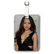 Onyourcases Michelle Phan Custom Luggage Tags Personalized Name PU Leather Luggage Tag Brand With Strap Awesome Baggage Hanging Suitcase Top Bag Tags Name ID Labels Travel Bag Accessories