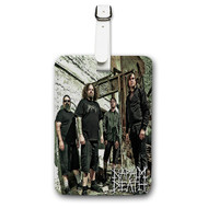 Onyourcases Napalm Death Custom Luggage Tags Personalized Name PU Leather Luggage Tag Brand With Strap Awesome Baggage Hanging Suitcase Top Bag Tags Name ID Labels Travel Bag Accessories