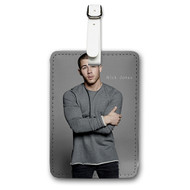 Onyourcases Nick Jonas Custom Luggage Tags Personalized Name PU Leather Luggage Tag Brand With Strap Awesome Baggage Hanging Suitcase Top Bag Tags Name ID Labels Travel Bag Accessories