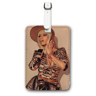 Onyourcases Nicki Minaj Custom Luggage Tags Personalized Name PU Leather Luggage Tag Brand With Strap Awesome Baggage Hanging Suitcase Top Bag Tags Name ID Labels Travel Bag Accessories