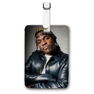 Onyourcases Pusha T Custom Luggage Tags Personalized Name PU Leather Luggage Tag Brand With Strap Awesome Baggage Hanging Suitcase Top Bag Tags Name ID Labels Travel Bag Accessories