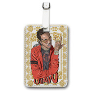 Onyourcases Quavo Migos Custom Luggage Tags Personalized Name PU Leather Luggage Tag Brand With Strap Awesome Baggage Hanging Suitcase Top Bag Tags Name ID Labels Travel Bag Accessories
