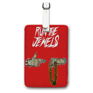 Onyourcases Run The Jewels Custom Luggage Tags Personalized Name PU Leather Luggage Tag Brand With Strap Awesome Baggage Hanging Suitcase Top Bag Tags Name ID Labels Travel Bag Accessories