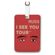 Onyourcases Russ I See You Tour Custom Luggage Tags Personalized Name PU Leather Luggage Tag Brand With Strap Awesome Baggage Hanging Suitcase Top Bag Tags Name ID Labels Travel Bag Accessories