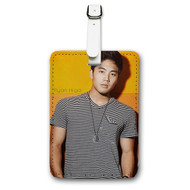 Onyourcases Ryan Higa Custom Luggage Tags Personalized Name PU Leather Luggage Tag Brand With Strap Awesome Baggage Hanging Suitcase Top Bag Tags Name ID Labels Travel Bag Accessories