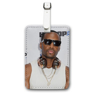 Onyourcases Safaree Samuels Custom Luggage Tags Personalized Name PU Leather Luggage Tag Brand With Strap Awesome Baggage Hanging Suitcase Top Bag Tags Name ID Labels Travel Bag Accessories
