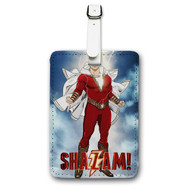 Onyourcases Shazam Custom Luggage Tags Personalized Name PU Leather Luggage Tag Brand With Strap Awesome Baggage Hanging Suitcase Top Bag Tags Name ID Labels Travel Bag Accessories