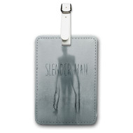 Onyourcases Slender Man Custom Luggage Tags Personalized Name PU Leather Luggage Tag Brand With Strap Awesome Baggage Hanging Suitcase Top Bag Tags Name ID Labels Travel Bag Accessories