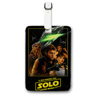 Onyourcases Solo A Star Wars Story Custom Luggage Tags Personalized Name PU Leather Luggage Tag Brand With Strap Awesome Baggage Hanging Suitcase Top Bag Tags Name ID Labels Travel Bag Accessories