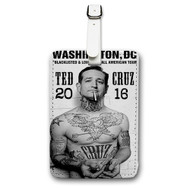 Onyourcases Ted Cruz Custom Luggage Tags Personalized Name PU Leather Luggage Tag Brand With Strap Awesome Baggage Hanging Suitcase Top Bag Tags Name ID Labels Travel Bag Accessories