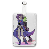 Onyourcases Teen Titans Raven and Beast Boy Custom Luggage Tags Personalized Name PU Leather Luggage Tag Brand With Strap Awesome Baggage Hanging Suitcase Top Bag Tags Name ID Labels Travel Bag Accessories