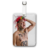 Onyourcases Tekashi 6ix9ine Custom Luggage Tags Personalized Name PU Leather Luggage Tag Brand With Strap Awesome Baggage Hanging Suitcase Top Bag Tags Name ID Labels Travel Bag Accessories