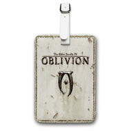 Onyourcases The Elder Scrolls IV Oblivion Custom Luggage Tags Personalized Name PU Leather Luggage Tag Brand With Strap Awesome Baggage Hanging Suitcase Top Bag Tags Name ID Labels Travel Bag Accessories