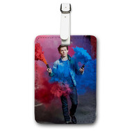 Onyourcases Tom Holland Custom Luggage Tags Personalized Name PU Leather Luggage Tag Brand With Strap Awesome Baggage Hanging Suitcase Top Bag Tags Name ID Labels Travel Bag Accessories