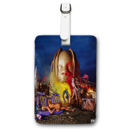 Onyourcases Travis Scott SICKO MODE Custom Luggage Tags Personalized Name PU Leather Luggage Tag Brand With Strap Awesome Baggage Hanging Suitcase Top Bag Tags Name ID Labels Travel Bag Accessories