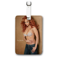Onyourcases Tyra Banks Custom Luggage Tags Personalized Name PU Leather Luggage Tag Brand With Strap Awesome Baggage Hanging Suitcase Top Bag Tags Name ID Labels Travel Bag Accessories
