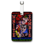 Onyourcases White Zombie Custom Luggage Tags Personalized Name PU Leather Luggage Tag Brand With Strap Awesome Baggage Hanging Suitcase Top Bag Tags Name ID Labels Travel Bag Accessories