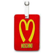 Onyourcases 32 Moschino Custom Luggage Tags Personalized Name Brand PU Leather Luggage Tag With Strap Awesome Baggage Hanging Suitcase Bag Tags Top Name ID Labels Travel Bag Accessories