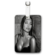 Onyourcases Angelina Jolie Sexy Custom Luggage Tags Personalized Name Brand PU Leather Luggage Tag With Strap Awesome Baggage Hanging Suitcase Bag Tags Top Name ID Labels Travel Bag Accessories