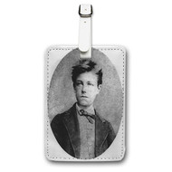 Onyourcases Arthur Rimbaud Custom Luggage Tags Personalized Name Brand PU Leather Luggage Tag With Strap Awesome Baggage Hanging Suitcase Bag Tags Top Name ID Labels Travel Bag Accessories