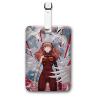 Onyourcases Asuka Langley Soryu Neon Genesis Evangelion Custom Luggage Tags Personalized Name Brand PU Leather Luggage Tag With Strap Awesome Baggage Hanging Suitcase Bag Tags Top Name ID Labels Travel Bag Accessories