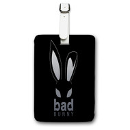 Onyourcases Bad Bunny Custom Luggage Tags Personalized Name Brand PU Leather Luggage Tag With Strap Awesome Baggage Hanging Suitcase Bag Tags Top Name ID Labels Travel Bag Accessories