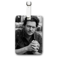 Onyourcases Blake Shelton Custom Luggage Tags Personalized Name Brand PU Leather Luggage Tag With Strap Awesome Baggage Hanging Suitcase Bag Tags Top Name ID Labels Travel Bag Accessories