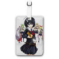 Onyourcases Busou Shoujo Machiavellianism Custom Luggage Tags Personalized Name Brand PU Leather Luggage Tag With Strap Awesome Baggage Hanging Suitcase Bag Tags Top Name ID Labels Travel Bag Accessories