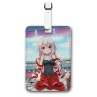 Onyourcases Chiya Urara Meirochou Custom Luggage Tags Personalized Name Brand PU Leather Luggage Tag With Strap Awesome Baggage Hanging Suitcase Bag Tags Top Name ID Labels Travel Bag Accessories