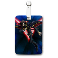 Onyourcases Code Geass Fukkatsu no Lelouch Custom Luggage Tags Personalized Name Brand PU Leather Luggage Tag With Strap Awesome Baggage Hanging Suitcase Bag Tags Top Name ID Labels Travel Bag Accessories