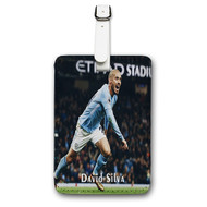 Onyourcases David Silva Custom Luggage Tags Personalized Name Brand PU Leather Luggage Tag With Strap Awesome Baggage Hanging Suitcase Bag Tags Top Name ID Labels Travel Bag Accessories