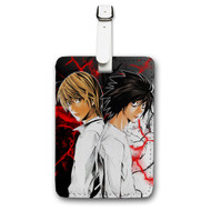 Onyourcases Death Note Brothers Custom Luggage Tags Personalized Name Brand PU Leather Luggage Tag With Strap Awesome Baggage Hanging Suitcase Bag Tags Top Name ID Labels Travel Bag Accessories
