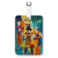 Onyourcases Dragon Ball Super 2 Custom Luggage Tags Personalized Name Brand PU Leather Luggage Tag With Strap Awesome Baggage Hanging Suitcase Bag Tags Top Name ID Labels Travel Bag Accessories
