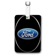 Onyourcases Ford Custom Luggage Tags Personalized Name Brand PU Leather Luggage Tag With Strap Awesome Baggage Hanging Suitcase Bag Tags Top Name ID Labels Travel Bag Accessories
