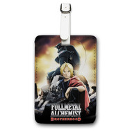 Onyourcases Fullmetal Alchemist Brotherhood Custom Luggage Tags Personalized Name Brand PU Leather Luggage Tag With Strap Awesome Baggage Hanging Suitcase Bag Tags Top Name ID Labels Travel Bag Accessories