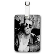 Onyourcases George Michael Custom Luggage Tags Personalized Name Brand PU Leather Luggage Tag With Strap Awesome Baggage Hanging Suitcase Bag Tags Top Name ID Labels Travel Bag Accessories