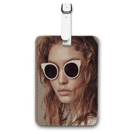Onyourcases Gigi Hadid Custom Luggage Tags Personalized Name Brand PU Leather Luggage Tag With Strap Awesome Baggage Hanging Suitcase Bag Tags Top Name ID Labels Travel Bag Accessories