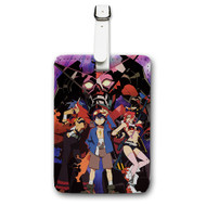 Onyourcases Gurren Lagann Custom Luggage Tags Personalized Name Brand PU Leather Luggage Tag With Strap Awesome Baggage Hanging Suitcase Bag Tags Top Name ID Labels Travel Bag Accessories