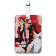 Onyourcases Gurren Lagann Sexy Custom Luggage Tags Personalized Name Brand PU Leather Luggage Tag With Strap Awesome Baggage Hanging Suitcase Bag Tags Top Name ID Labels Travel Bag Accessories