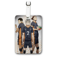 Onyourcases Haikyuu Custom Luggage Tags Personalized Name Brand PU Leather Luggage Tag With Strap Awesome Baggage Hanging Suitcase Bag Tags Top Name ID Labels Travel Bag Accessories
