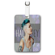 Onyourcases Halsey 2 Custom Luggage Tags Personalized Name Brand PU Leather Luggage Tag With Strap Awesome Baggage Hanging Suitcase Bag Tags Top Name ID Labels Travel Bag Accessories